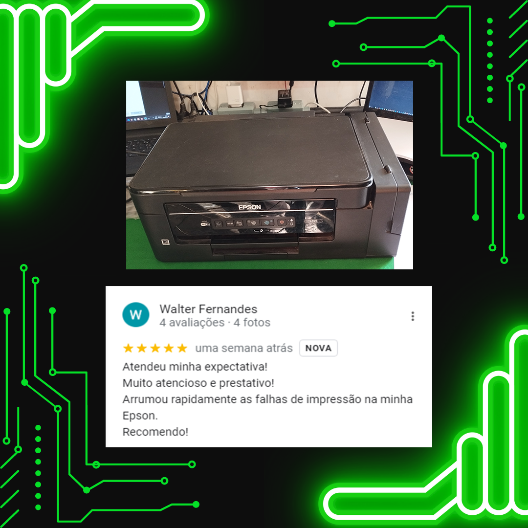 Configuração Wifi / Limpeza de Cabeçote